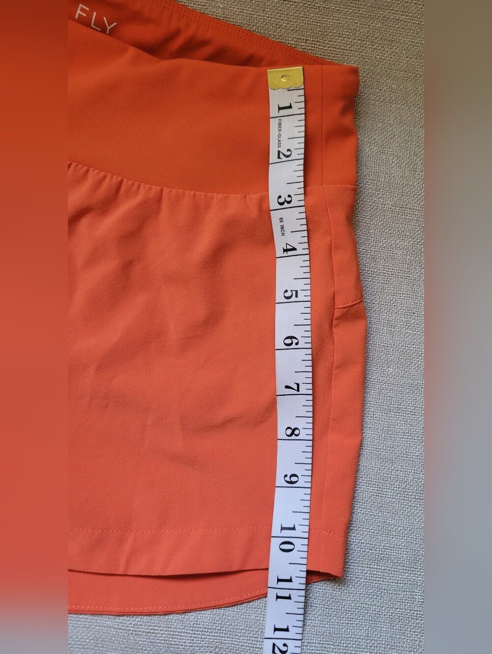Free Fly Women Sm Bamboo Lined Active Breeze Short 3” Tigerlily Orange Running - Picture 13 of 16